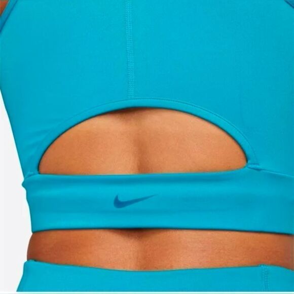 Nike Women's Buckle Crop Tank Top Gym Training (Teal ) (XSmall) RRP£40 - Picture 2 of 6
